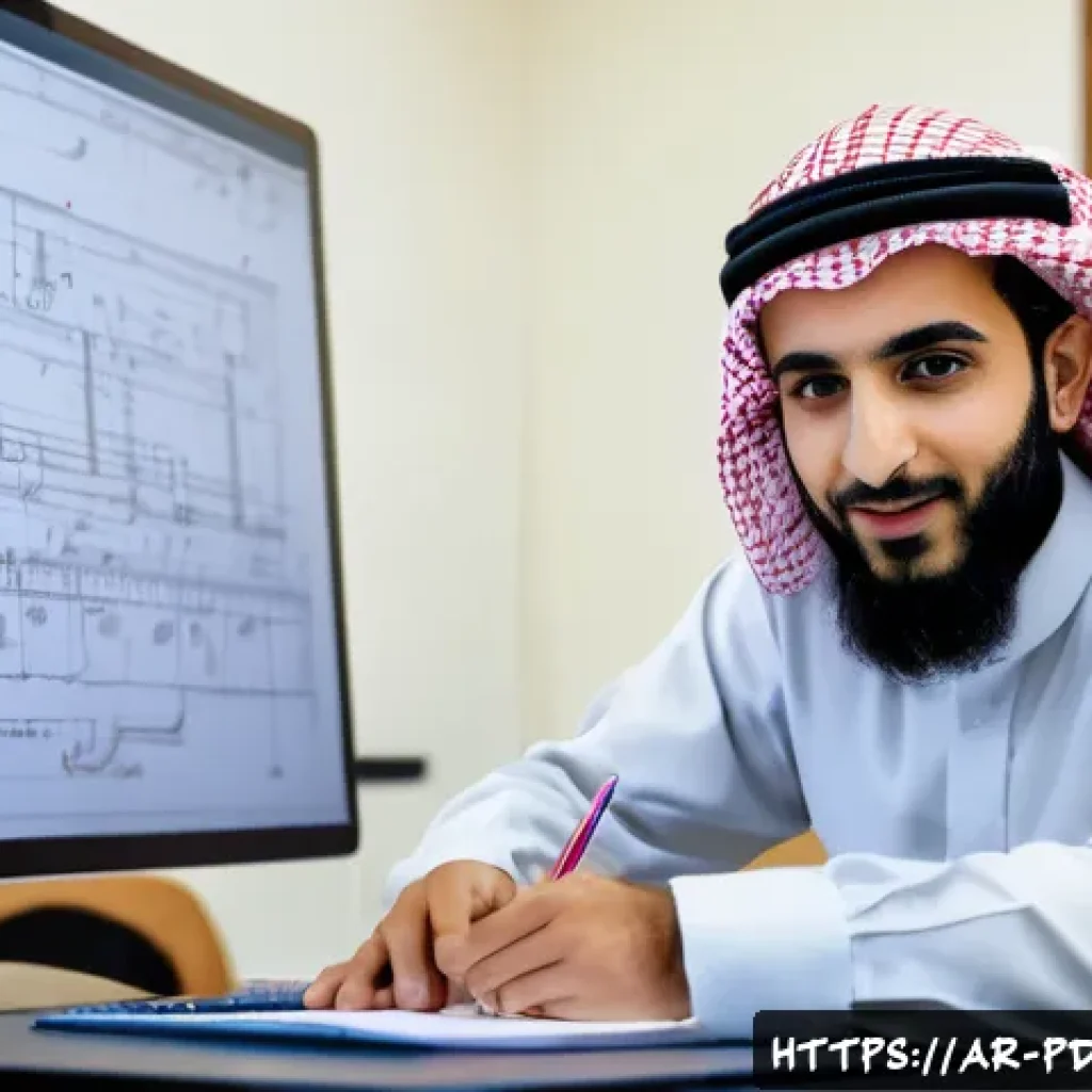제품디자인 실기 시험에서 주의할 점 - A detailed scene of an Arab design student sitting at a well-organized desk during a product design ...