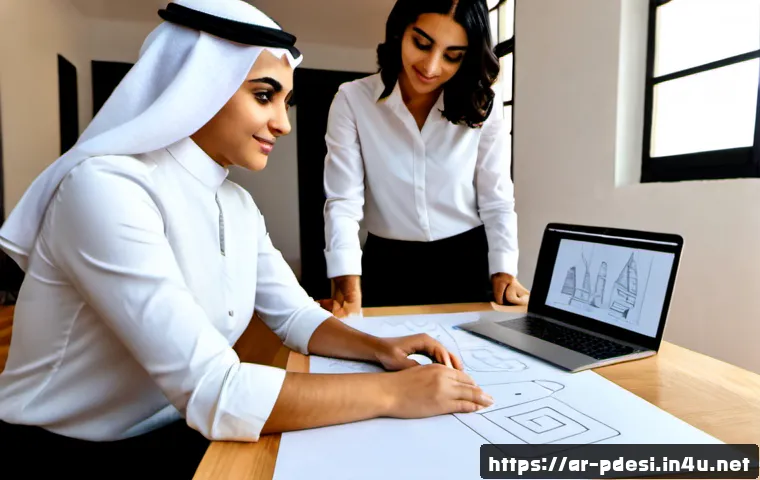 제품디자인 경력 개발을 위한 코칭 프로그램 - Photorealistic career coaching session for product design development, an experienced Arab female de...